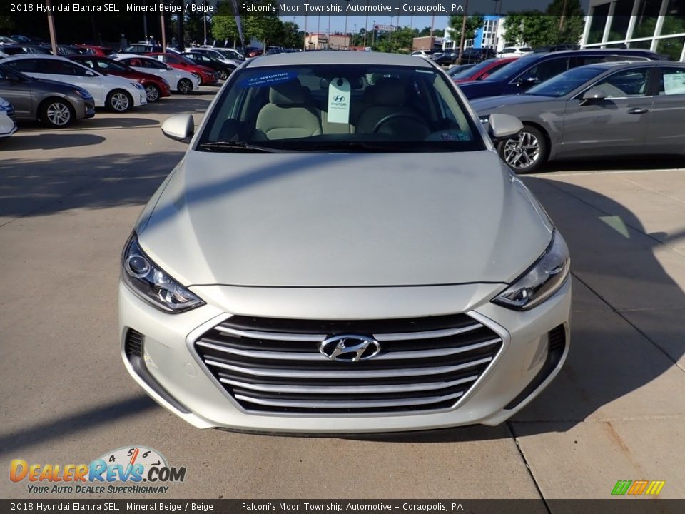 2018 Hyundai Elantra SEL Mineral Beige / Beige Photo #7