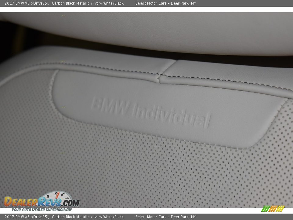 2017 BMW X5 xDrive35i Carbon Black Metallic / Ivory White/Black Photo #6
