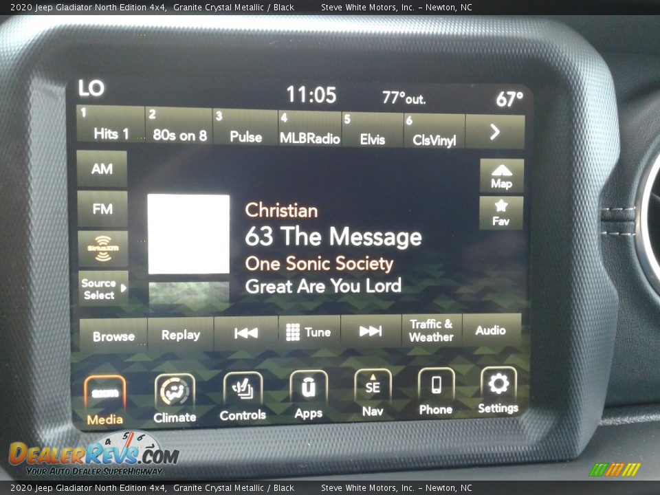 2020 Jeep Gladiator North Edition 4x4 Granite Crystal Metallic / Black Photo #22
