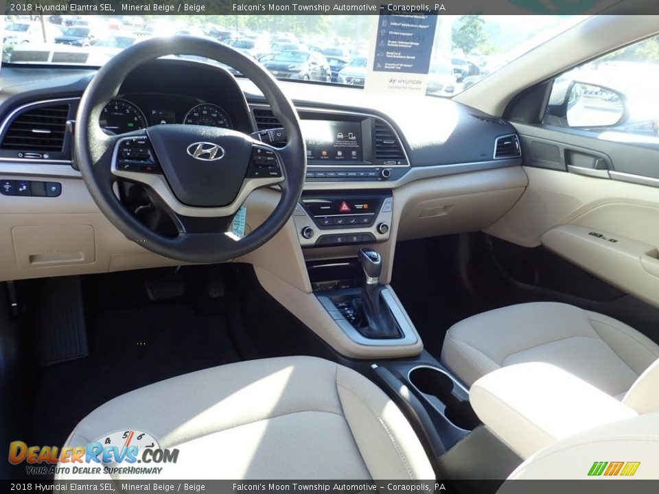2018 Hyundai Elantra SEL Mineral Beige / Beige Photo #17