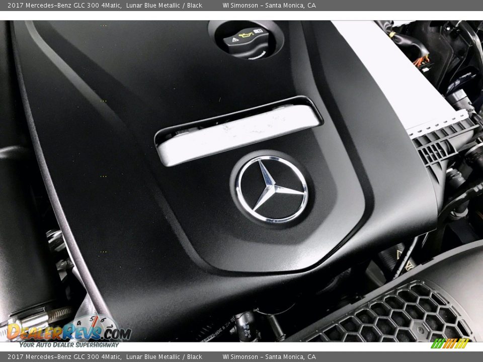 2017 Mercedes-Benz GLC 300 4Matic Lunar Blue Metallic / Black Photo #31