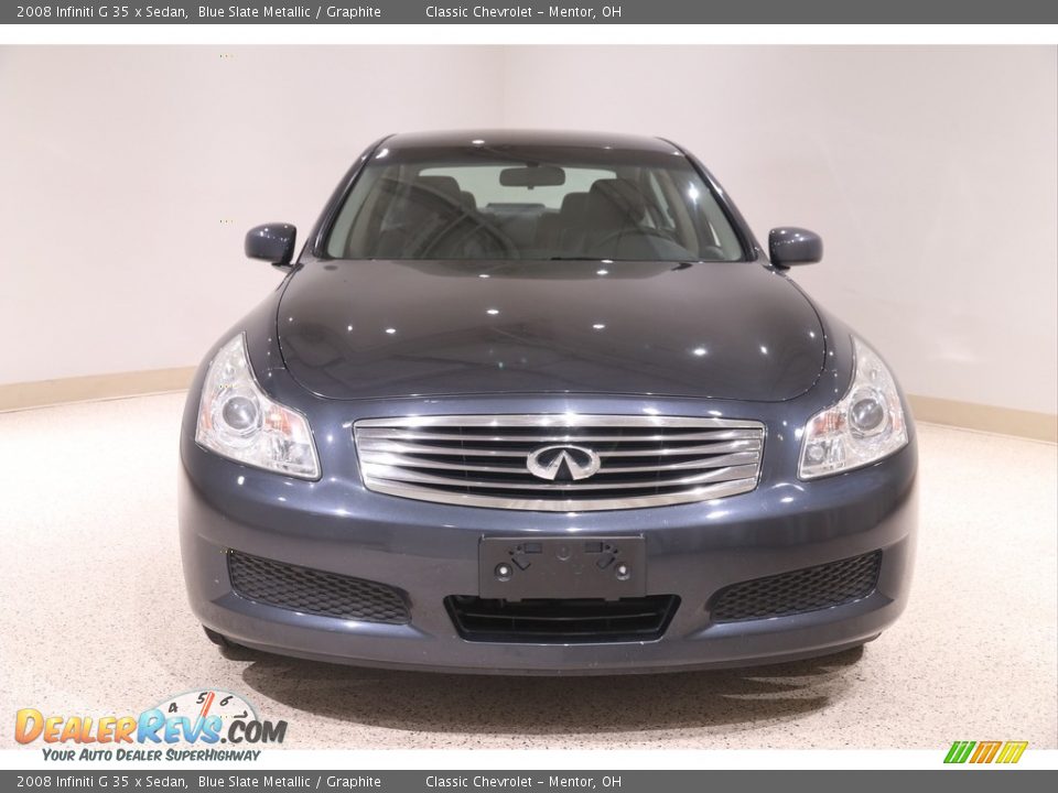 2008 Infiniti G 35 x Sedan Blue Slate Metallic / Graphite Photo #2