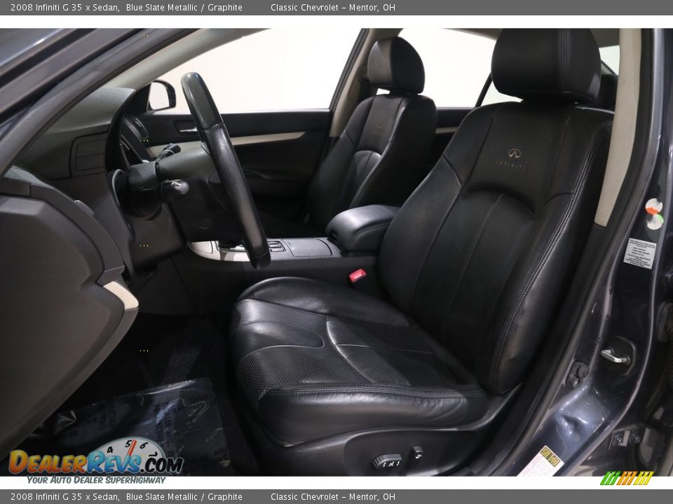 2008 Infiniti G 35 x Sedan Blue Slate Metallic / Graphite Photo #5