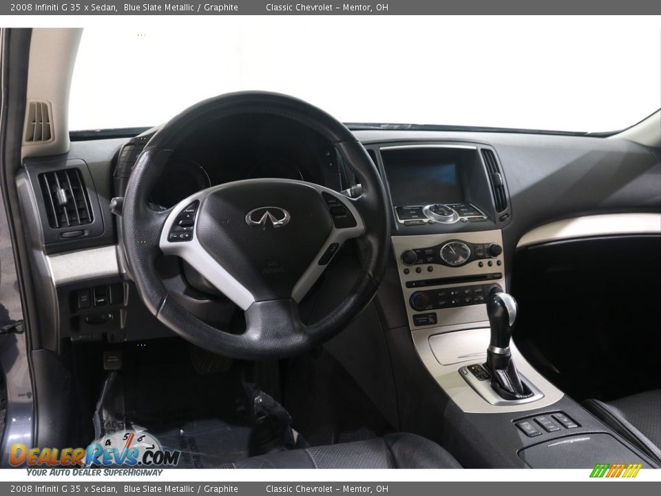 2008 Infiniti G 35 x Sedan Blue Slate Metallic / Graphite Photo #6