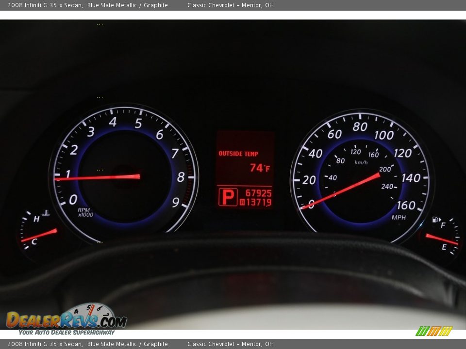 2008 Infiniti G 35 x Sedan Blue Slate Metallic / Graphite Photo #8