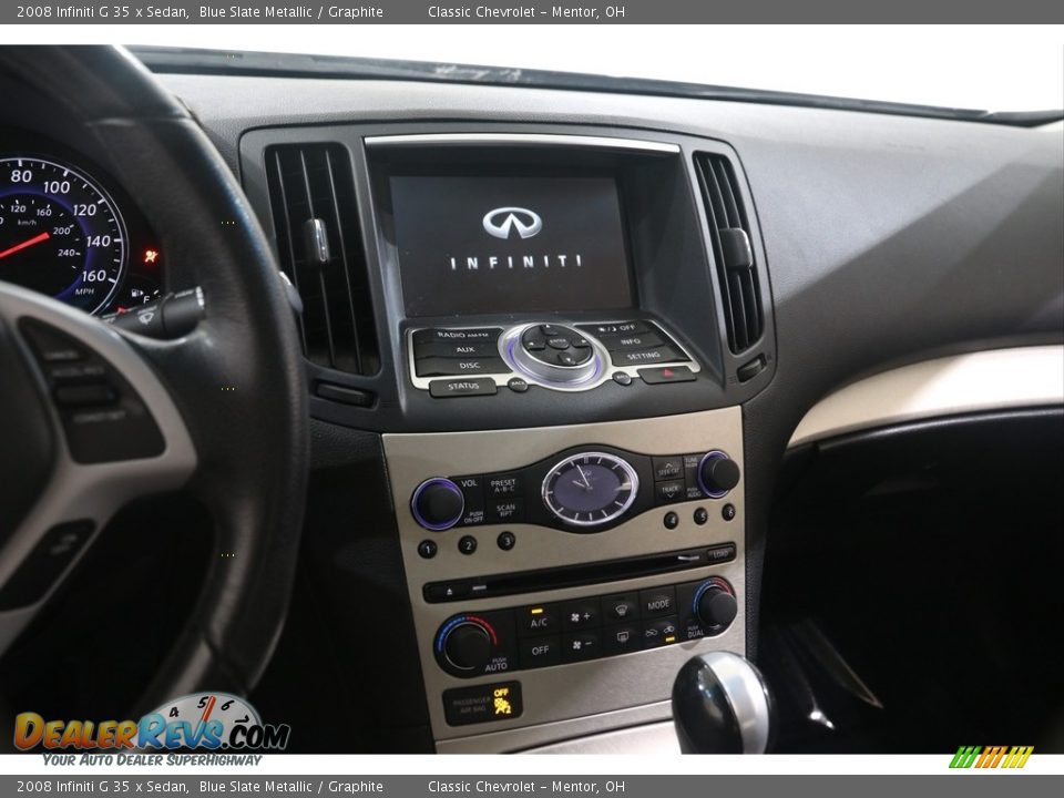 2008 Infiniti G 35 x Sedan Blue Slate Metallic / Graphite Photo #9