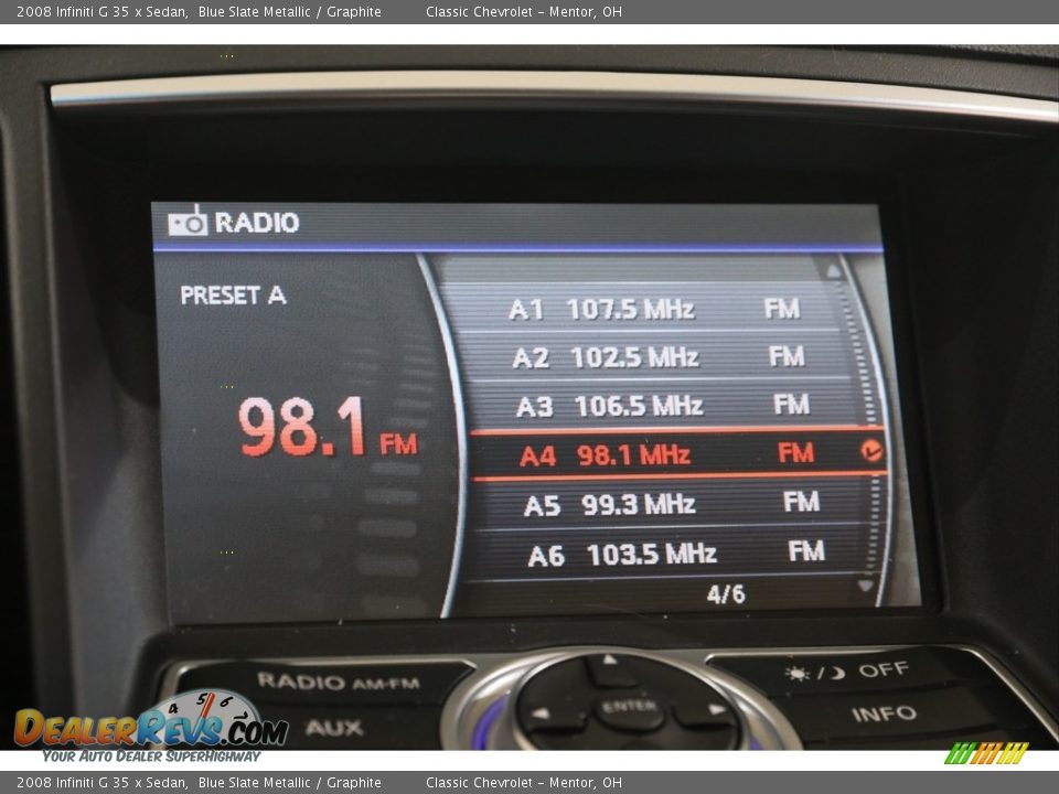2008 Infiniti G 35 x Sedan Blue Slate Metallic / Graphite Photo #10