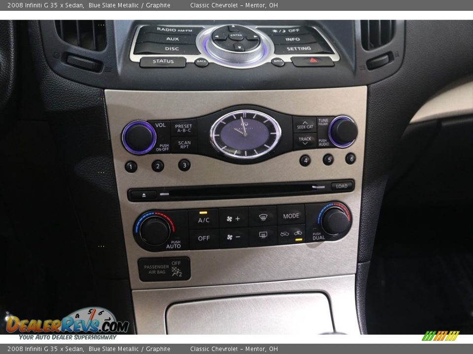 2008 Infiniti G 35 x Sedan Blue Slate Metallic / Graphite Photo #12