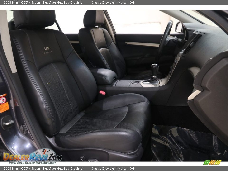 2008 Infiniti G 35 x Sedan Blue Slate Metallic / Graphite Photo #16