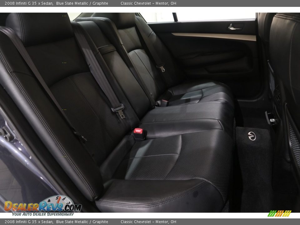 2008 Infiniti G 35 x Sedan Blue Slate Metallic / Graphite Photo #17