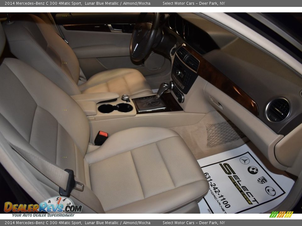 2014 Mercedes-Benz C 300 4Matic Sport Lunar Blue Metallic / Almond/Mocha Photo #9