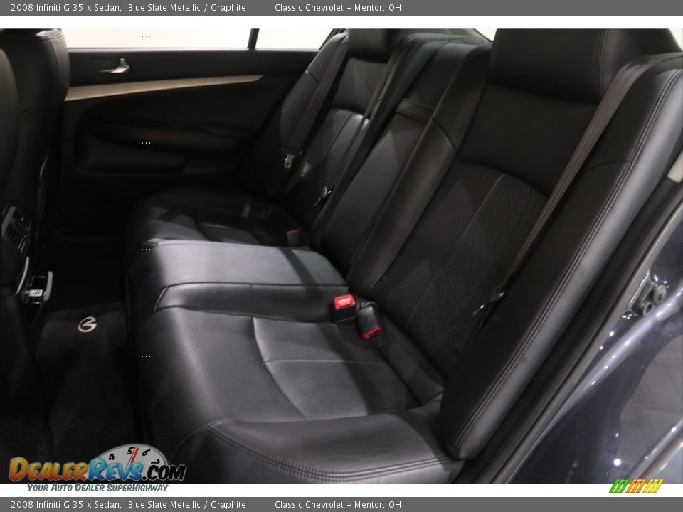 2008 Infiniti G 35 x Sedan Blue Slate Metallic / Graphite Photo #18