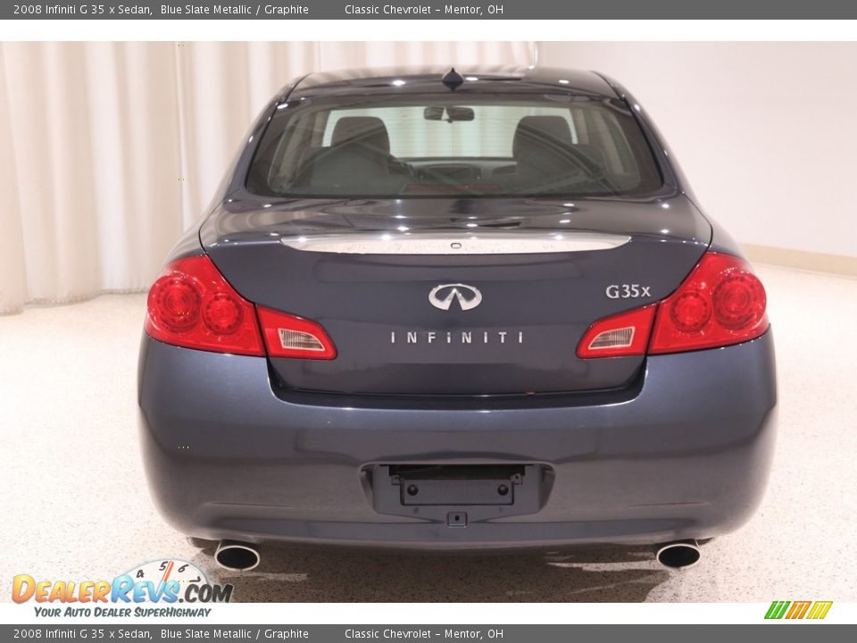 2008 Infiniti G 35 x Sedan Blue Slate Metallic / Graphite Photo #19