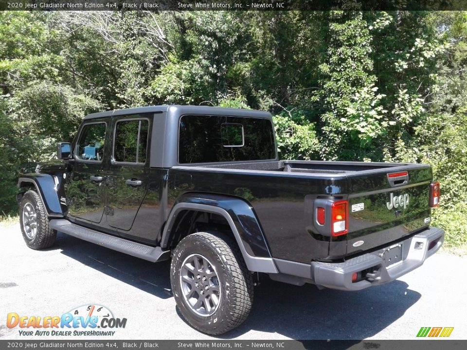 2020 Jeep Gladiator North Edition 4x4 Black / Black Photo #9