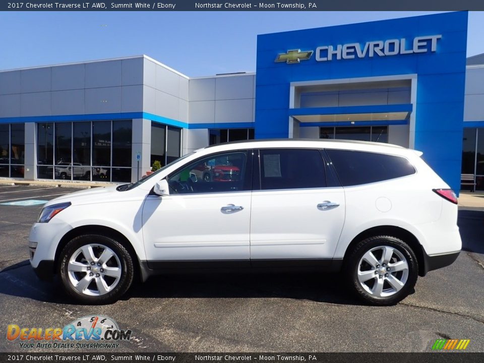 2017 Chevrolet Traverse LT AWD Summit White / Ebony Photo #3