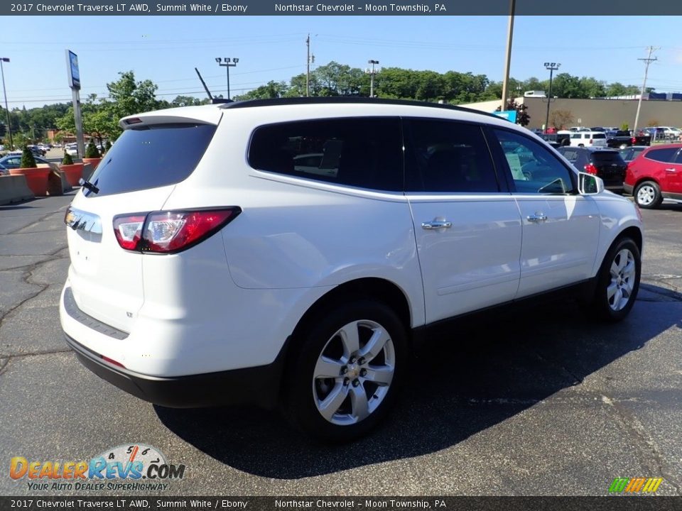 2017 Chevrolet Traverse LT AWD Summit White / Ebony Photo #9