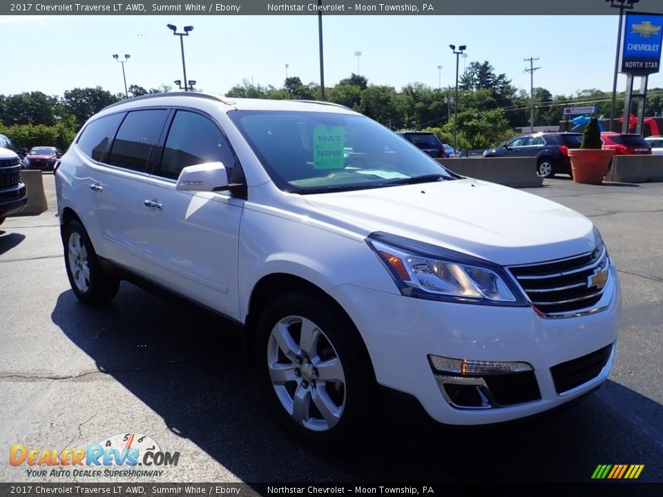 2017 Chevrolet Traverse LT AWD Summit White / Ebony Photo #11