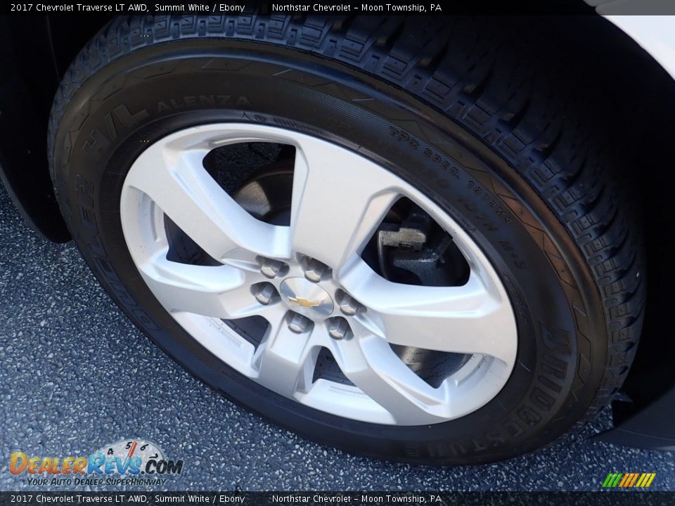2017 Chevrolet Traverse LT AWD Summit White / Ebony Photo #14