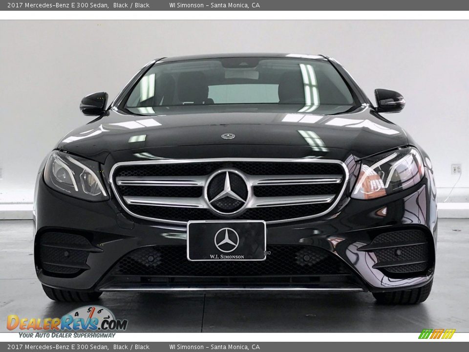 2017 Mercedes-Benz E 300 Sedan Black / Black Photo #2
