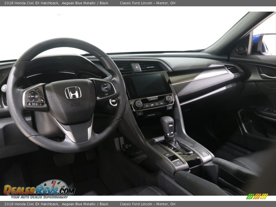 2018 Honda Civic EX Hatchback Aegean Blue Metallic / Black Photo #6