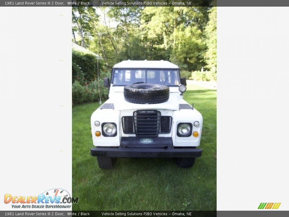 1981 Land Rover Series III 2 Door White / Black Photo #6