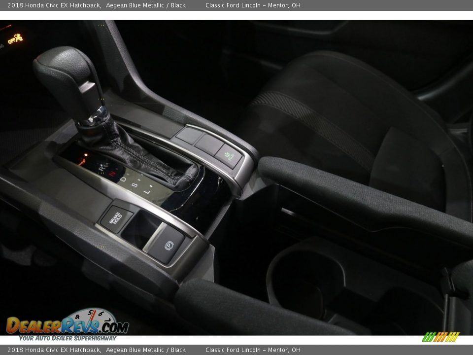 2018 Honda Civic EX Hatchback Aegean Blue Metallic / Black Photo #18