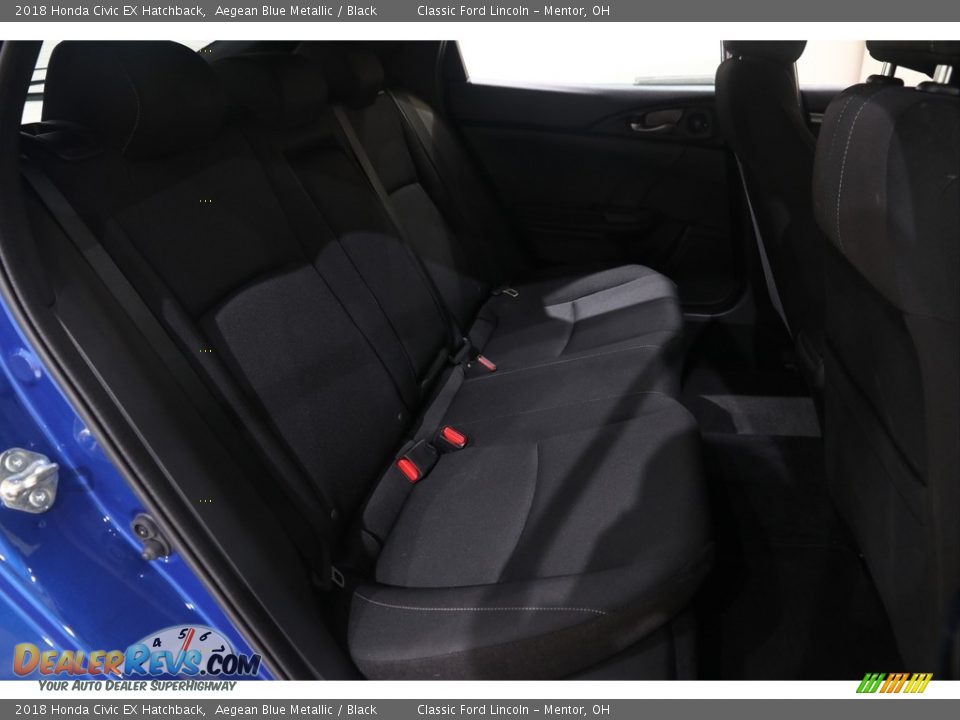2018 Honda Civic EX Hatchback Aegean Blue Metallic / Black Photo #20