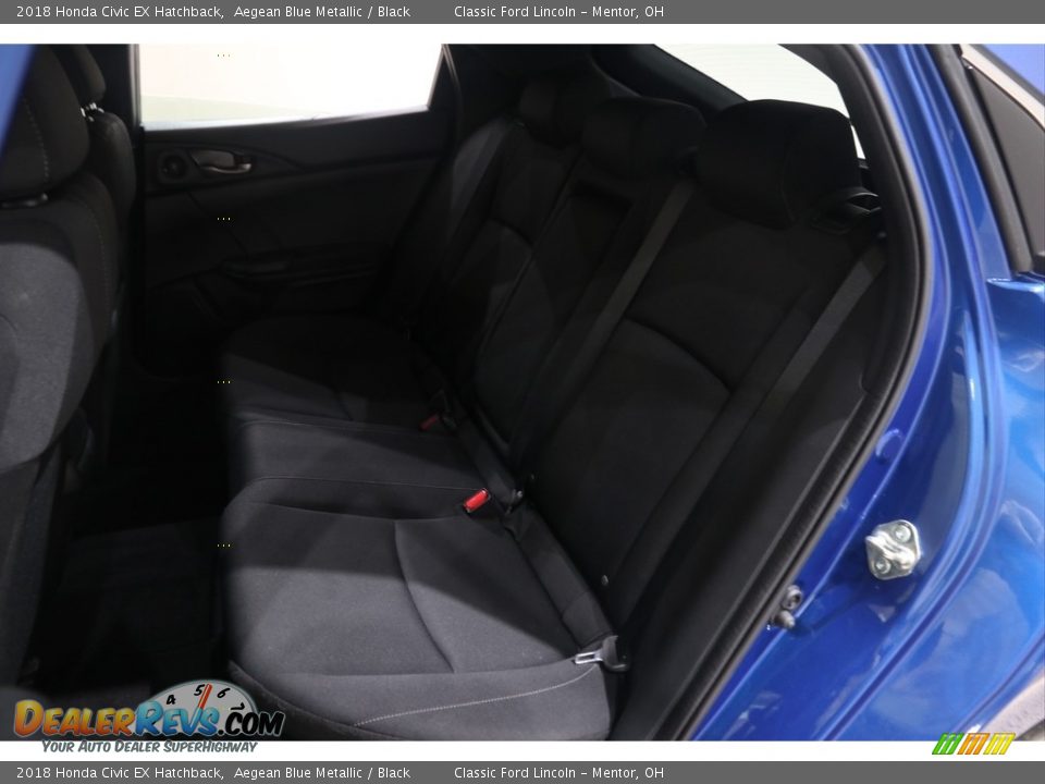 2018 Honda Civic EX Hatchback Aegean Blue Metallic / Black Photo #21