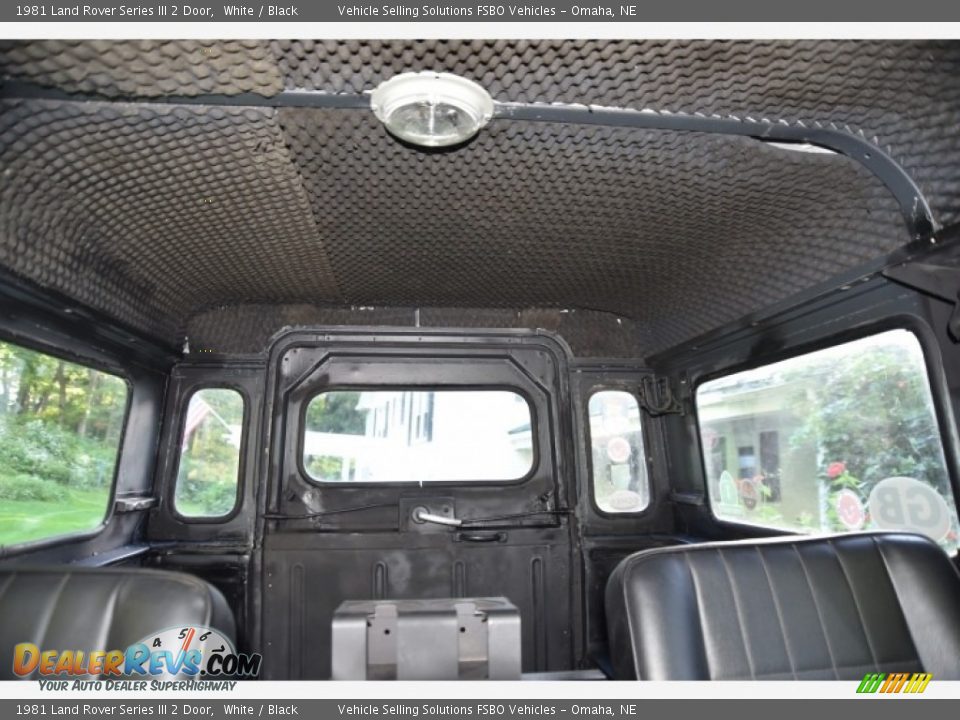 Rear Seat of 1981 Land Rover Series III 2 Door Photo #17