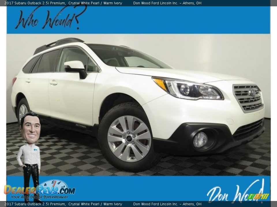 2017 Subaru Outback 2.5i Premium Crystal White Pearl / Warm Ivory Photo #1