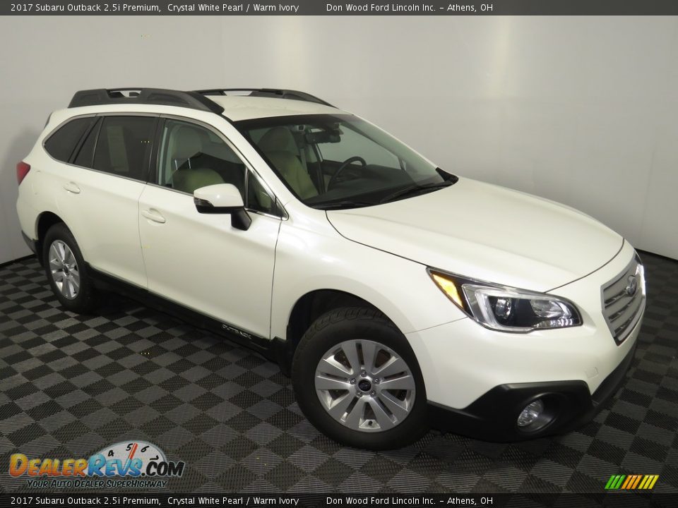 2017 Subaru Outback 2.5i Premium Crystal White Pearl / Warm Ivory Photo #2