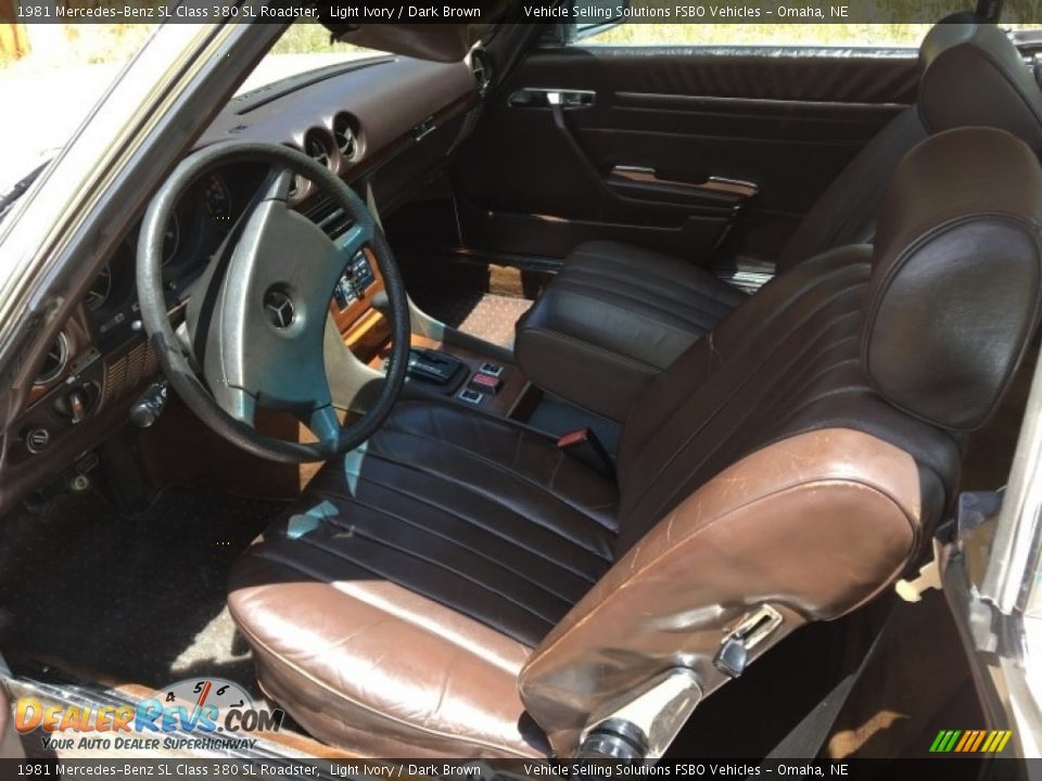 Dark Brown Interior - 1981 Mercedes-Benz SL Class 380 SL Roadster Photo #4