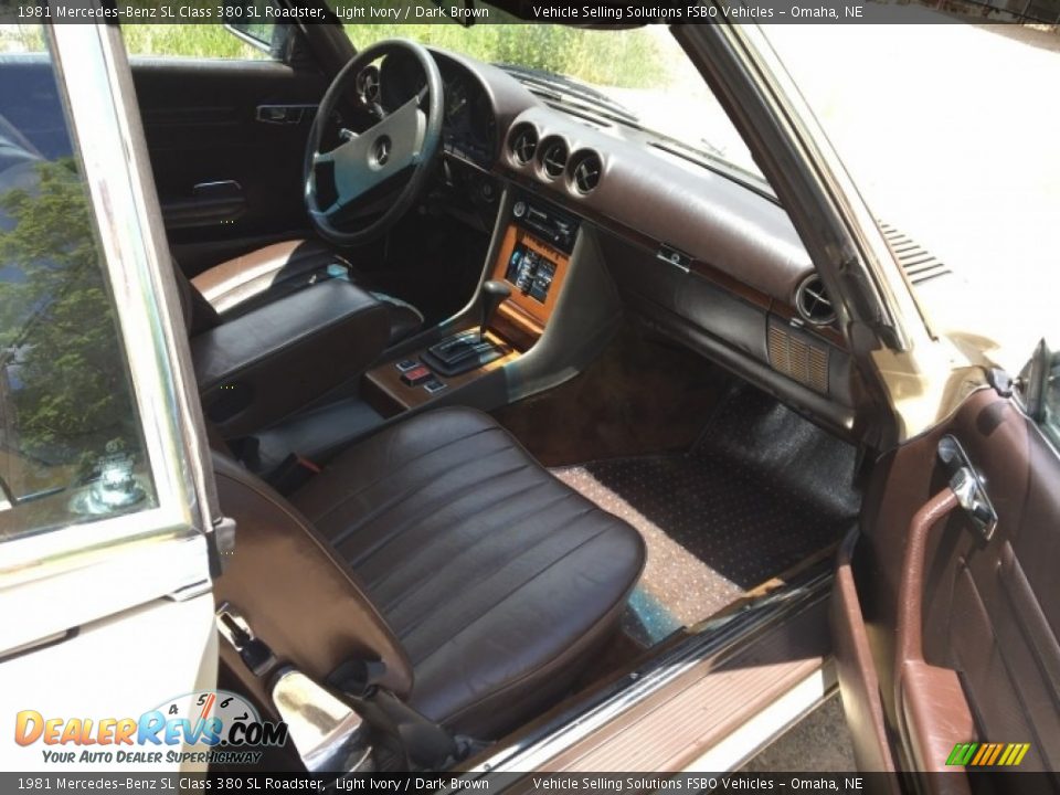 Front Seat of 1981 Mercedes-Benz SL Class 380 SL Roadster Photo #12