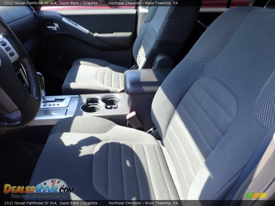 2012 Nissan Pathfinder SV 4x4 Super Black / Graphite Photo #4