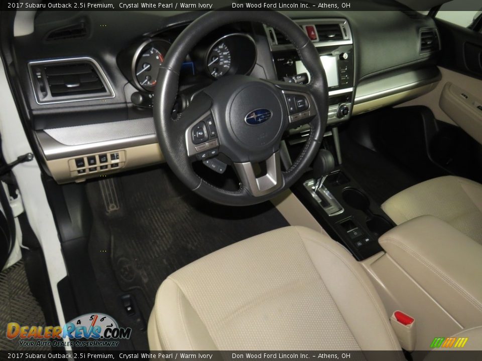 2017 Subaru Outback 2.5i Premium Crystal White Pearl / Warm Ivory Photo #20