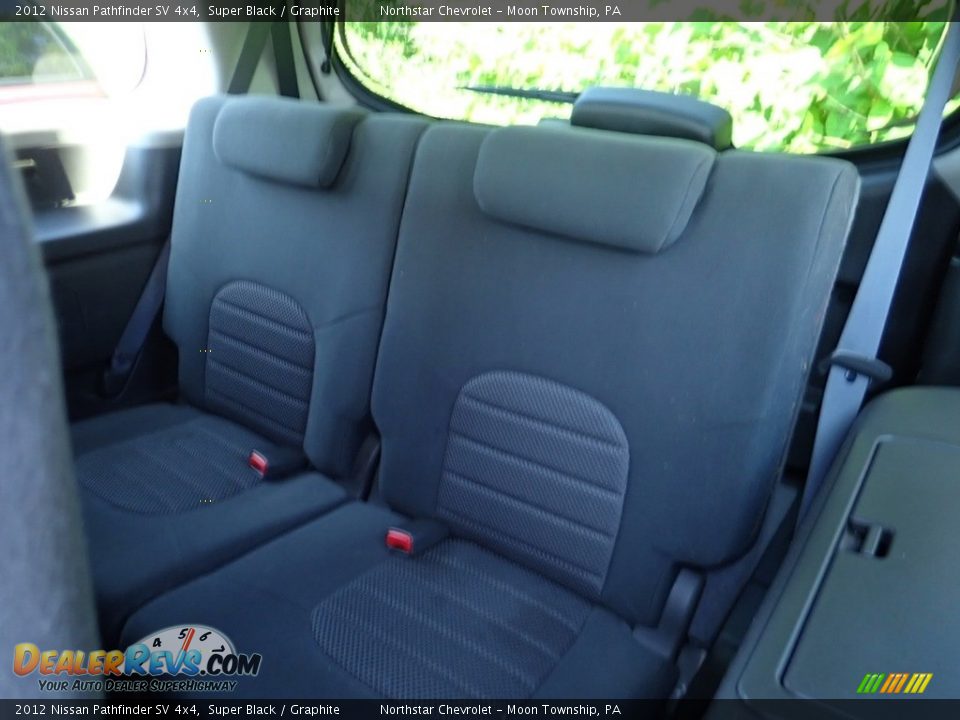 2012 Nissan Pathfinder SV 4x4 Super Black / Graphite Photo #6