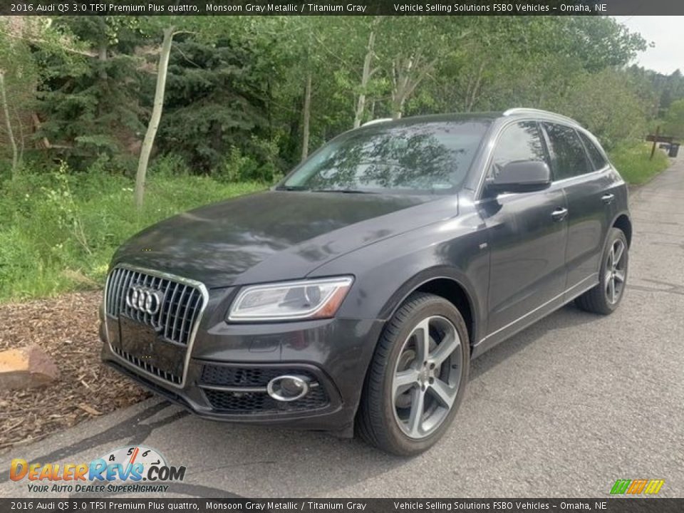 2016 Audi Q5 3.0 TFSI Premium Plus quattro Monsoon Gray Metallic / Titanium Gray Photo #1