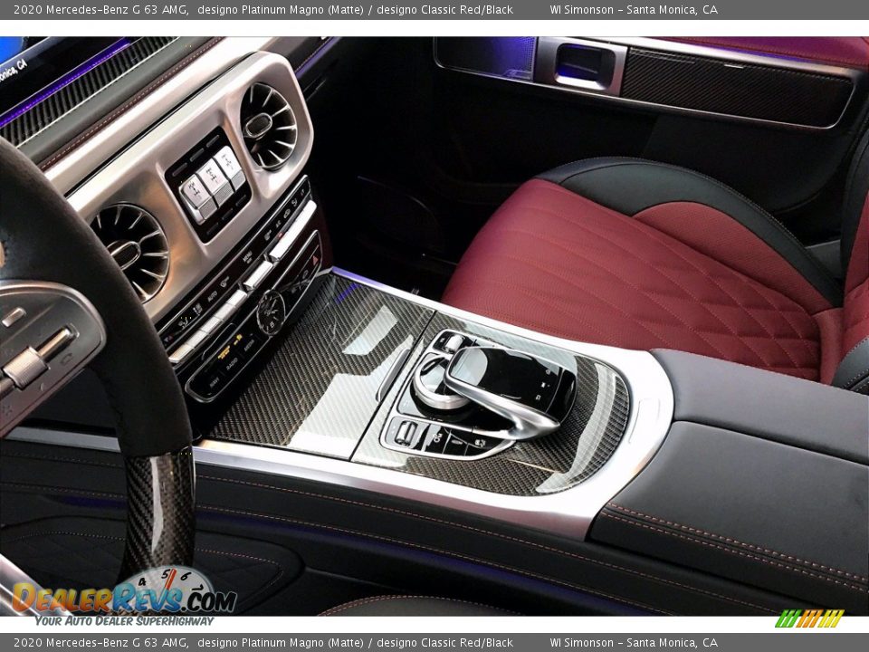 2020 Mercedes-Benz G 63 AMG designo Platinum Magno (Matte) / designo Classic Red/Black Photo #7
