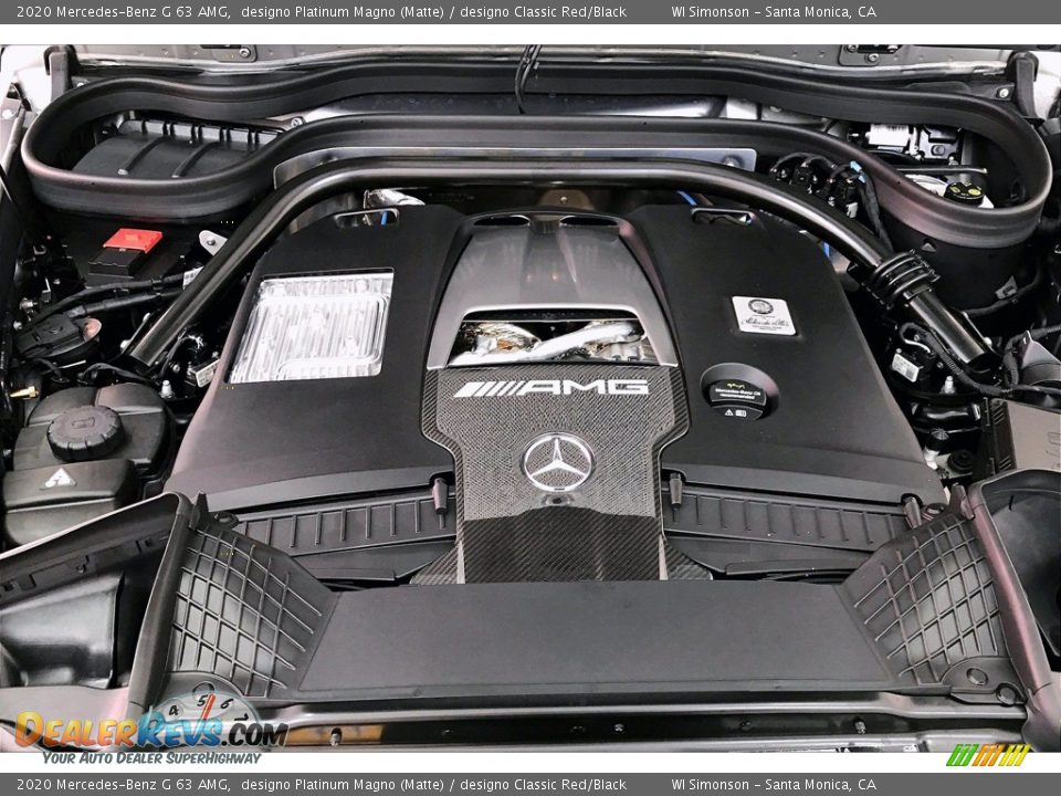 2020 Mercedes-Benz G 63 AMG designo Platinum Magno (Matte) / designo Classic Red/Black Photo #8