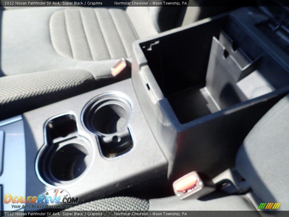 2012 Nissan Pathfinder SV 4x4 Super Black / Graphite Photo #12