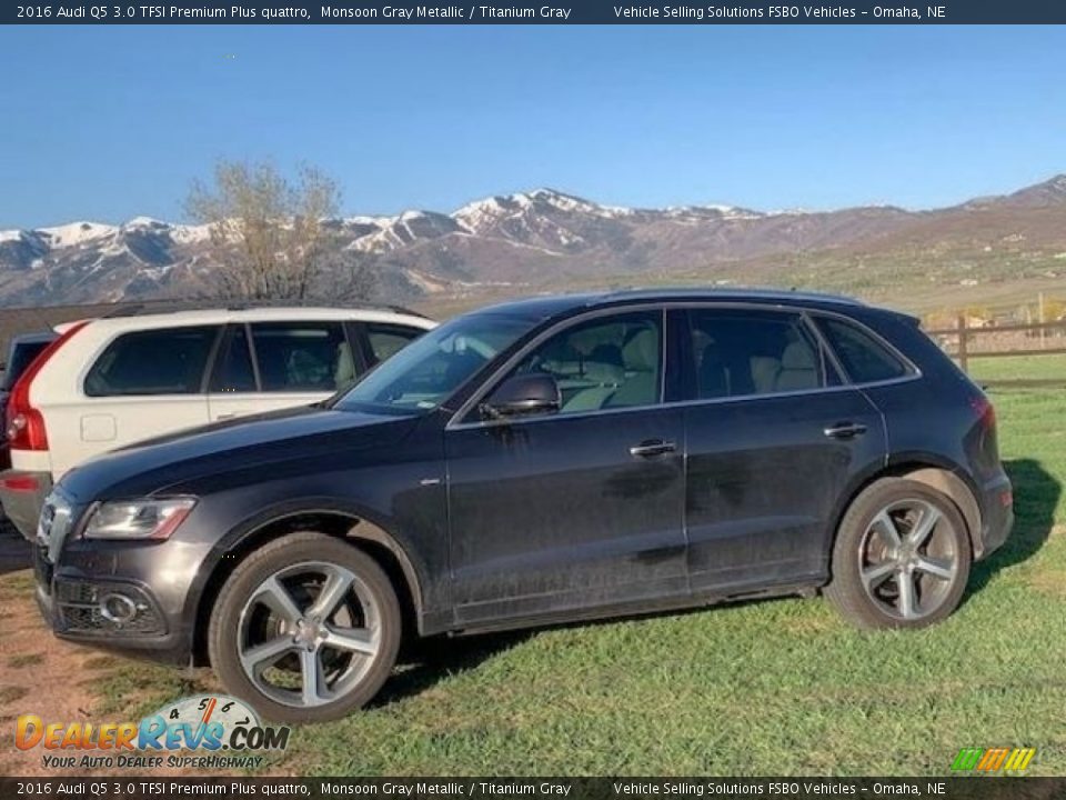 2016 Audi Q5 3.0 TFSI Premium Plus quattro Monsoon Gray Metallic / Titanium Gray Photo #6