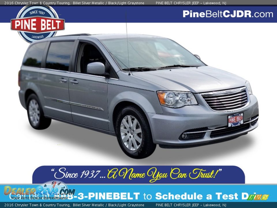 2016 Chrysler Town & Country Touring Billet Silver Metallic / Black/Light Graystone Photo #1