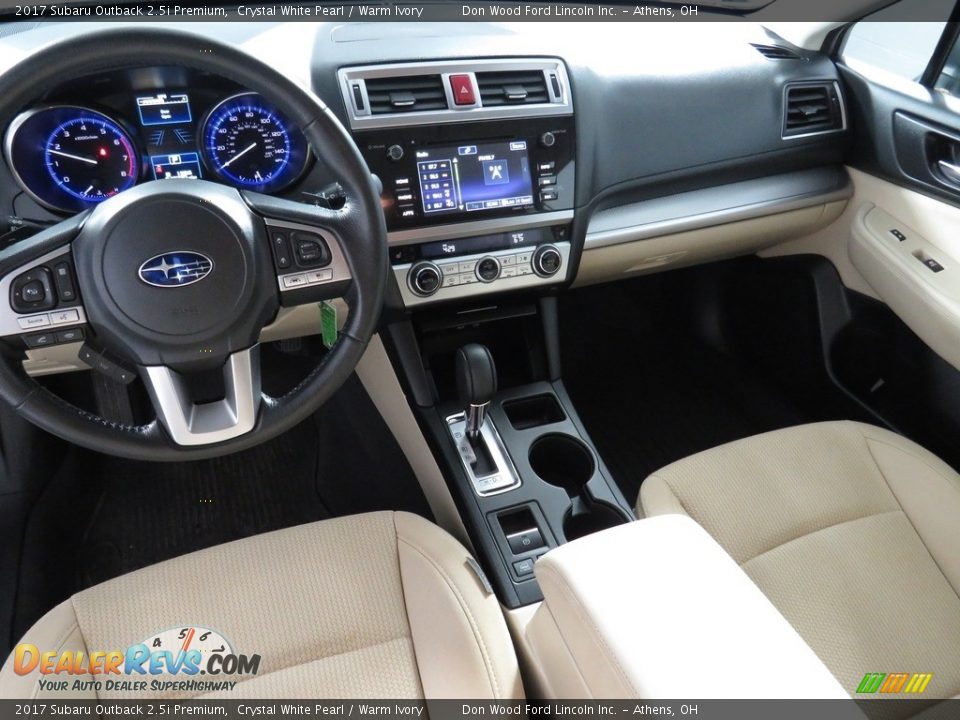 2017 Subaru Outback 2.5i Premium Crystal White Pearl / Warm Ivory Photo #32
