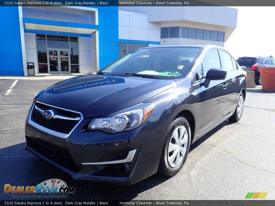 2016 Subaru Impreza 2.0i 4-door Dark Gray Metallic / Black Photo #2