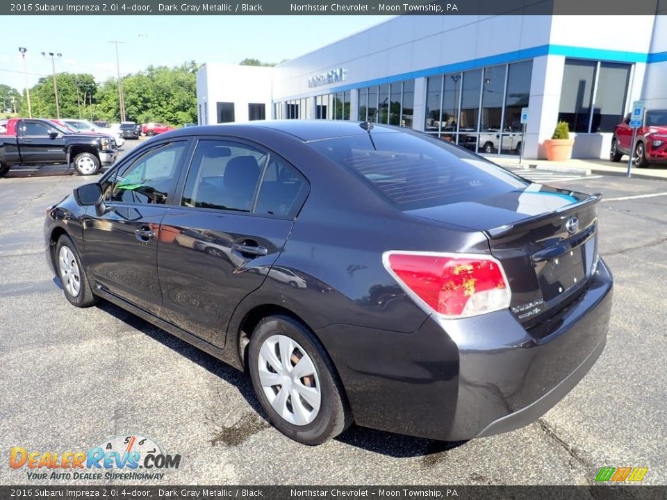 2016 Subaru Impreza 2.0i 4-door Dark Gray Metallic / Black Photo #4