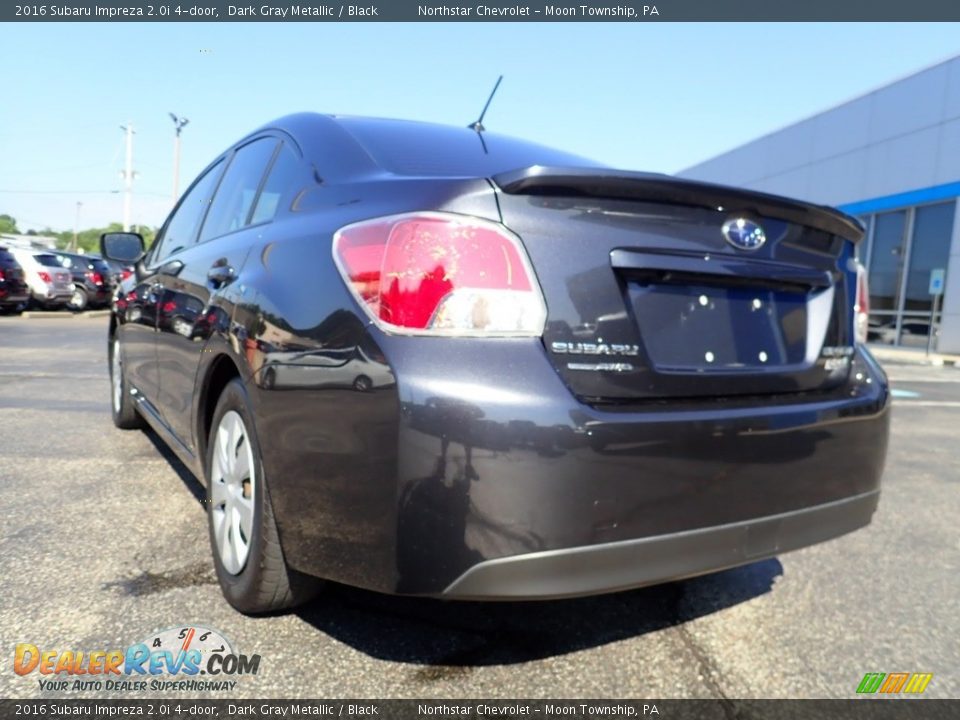 2016 Subaru Impreza 2.0i 4-door Dark Gray Metallic / Black Photo #5
