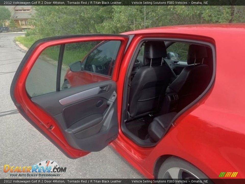 2012 Volkswagen Golf R 2 Door 4Motion Tornado Red / R Titan Black Leather Photo #7