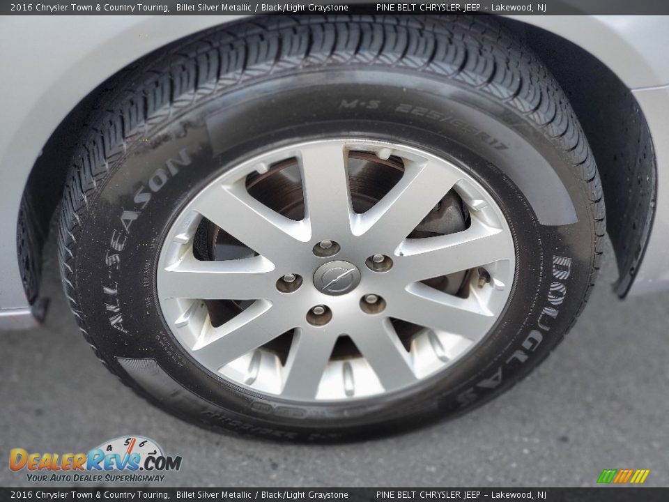2016 Chrysler Town & Country Touring Billet Silver Metallic / Black/Light Graystone Photo #9