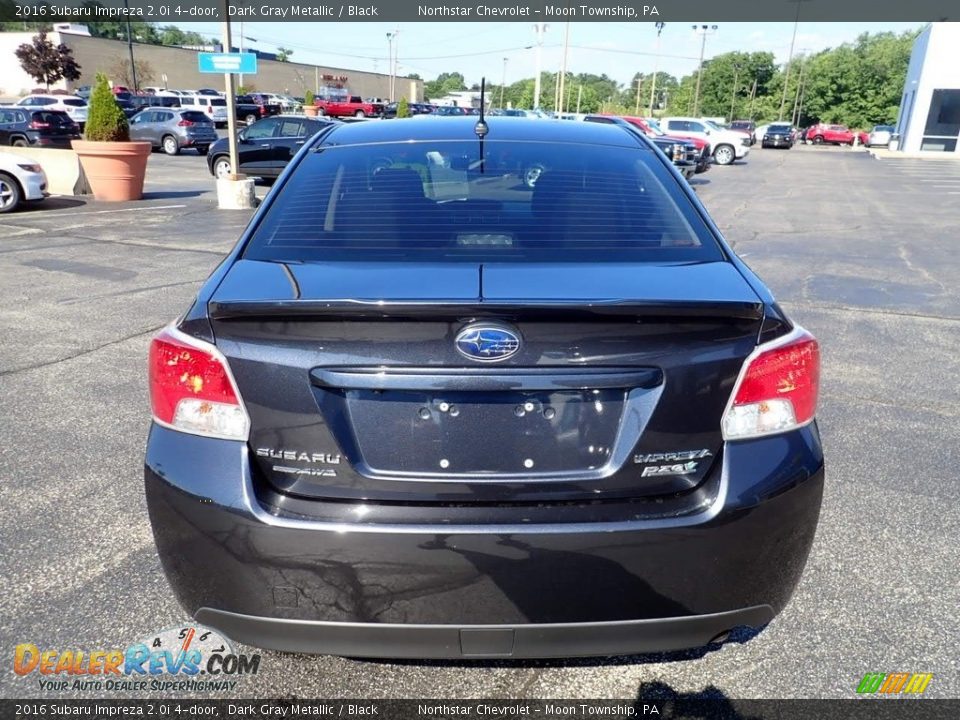2016 Subaru Impreza 2.0i 4-door Dark Gray Metallic / Black Photo #6