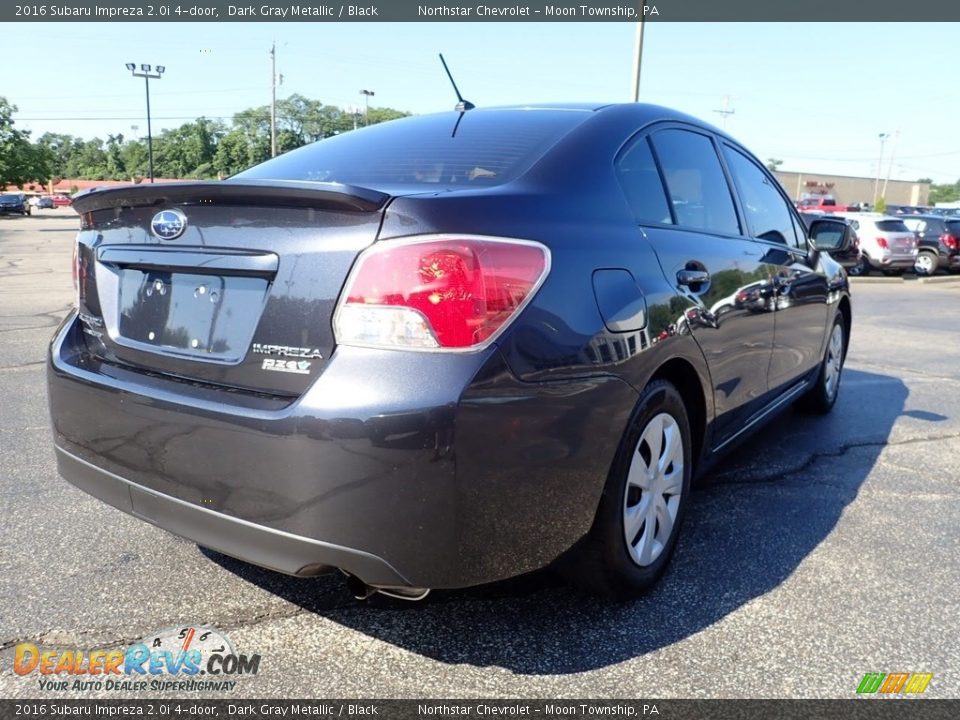 2016 Subaru Impreza 2.0i 4-door Dark Gray Metallic / Black Photo #7